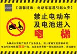 电动车禁入电梯宣传贴士