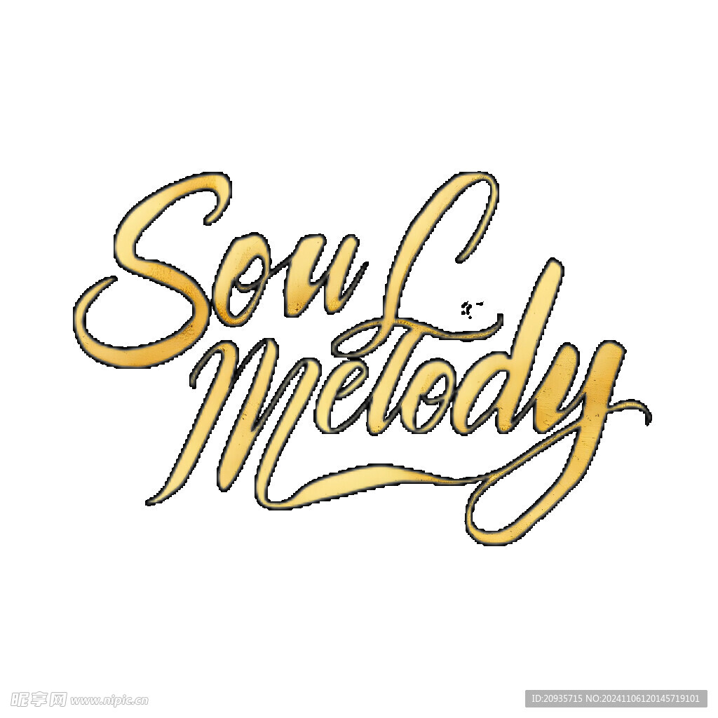 soul melody艺术字