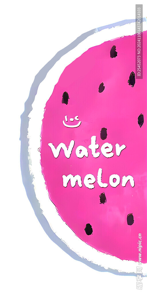 夏日粉西瓜