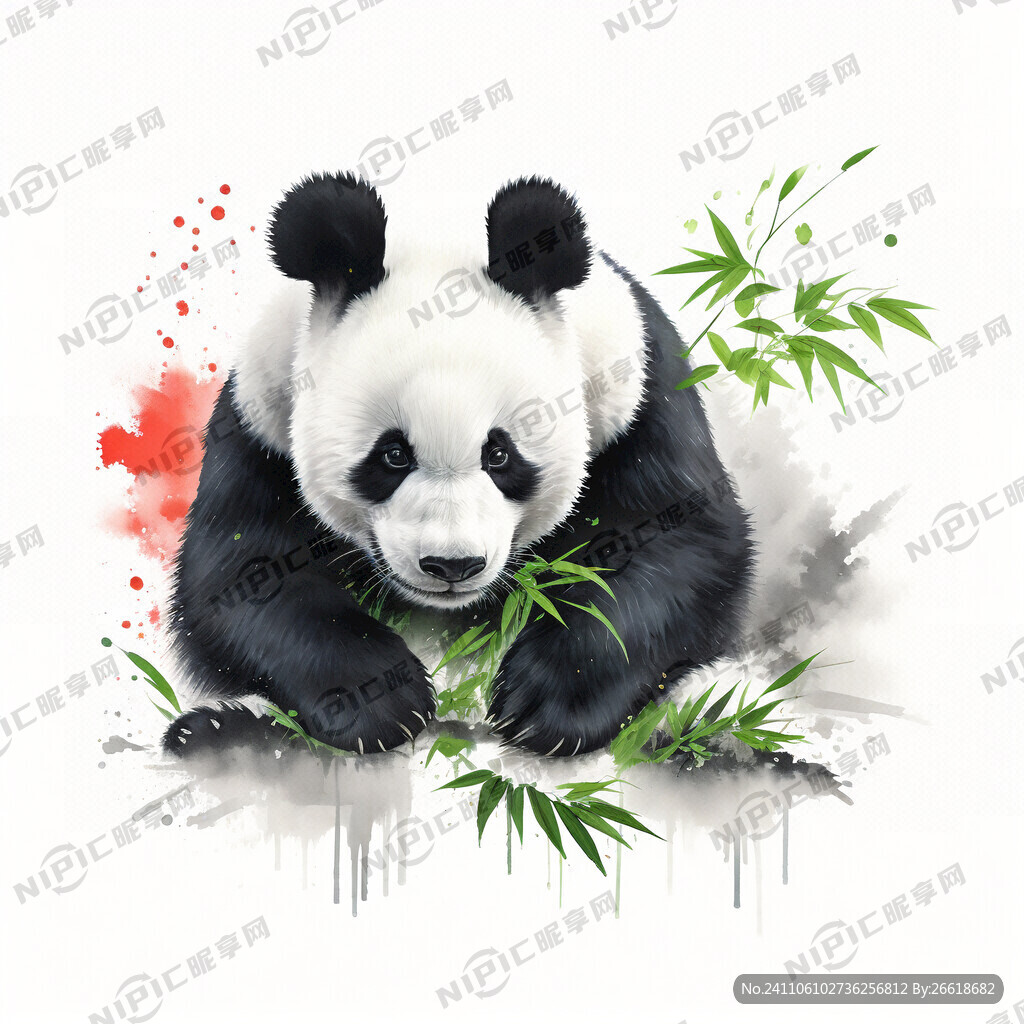 大熊猫 吃竹子 大熊猫正脸