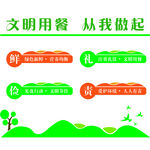 文明用餐 食堂文化