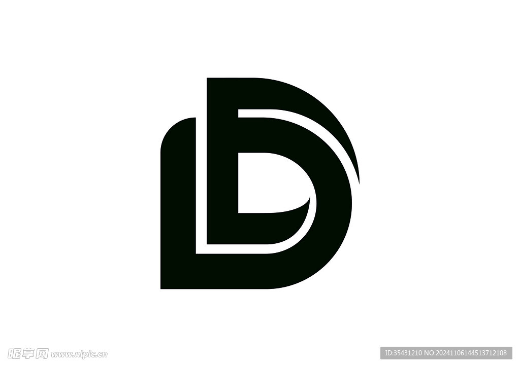 字母D logo