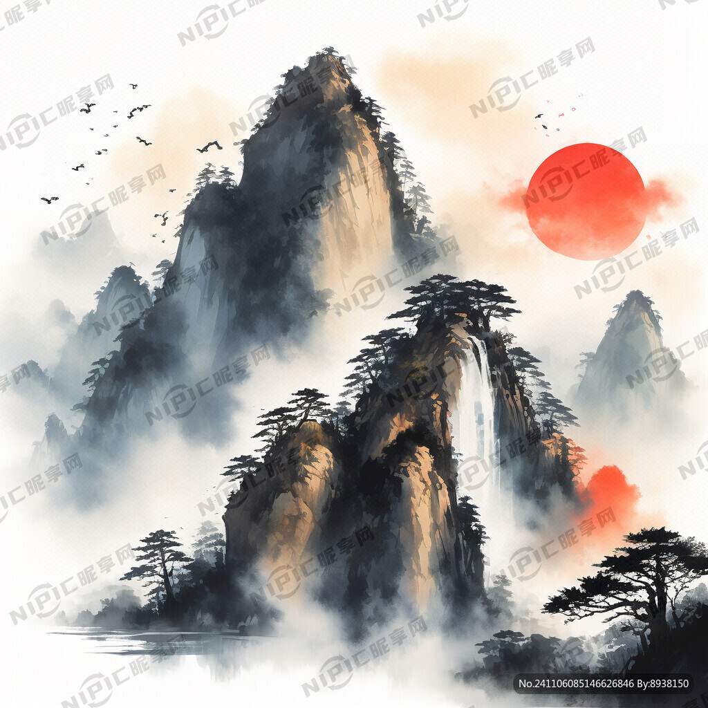 中国黄山   迎客松  