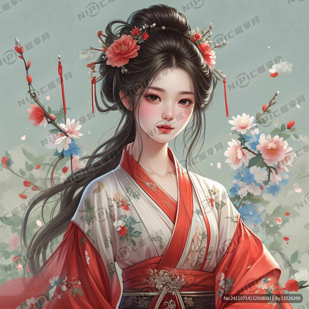 汉服古装女卡通