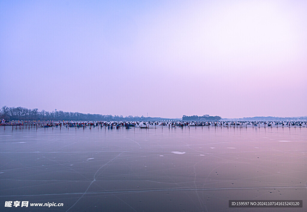 唯美冬季北京颐和园雪景