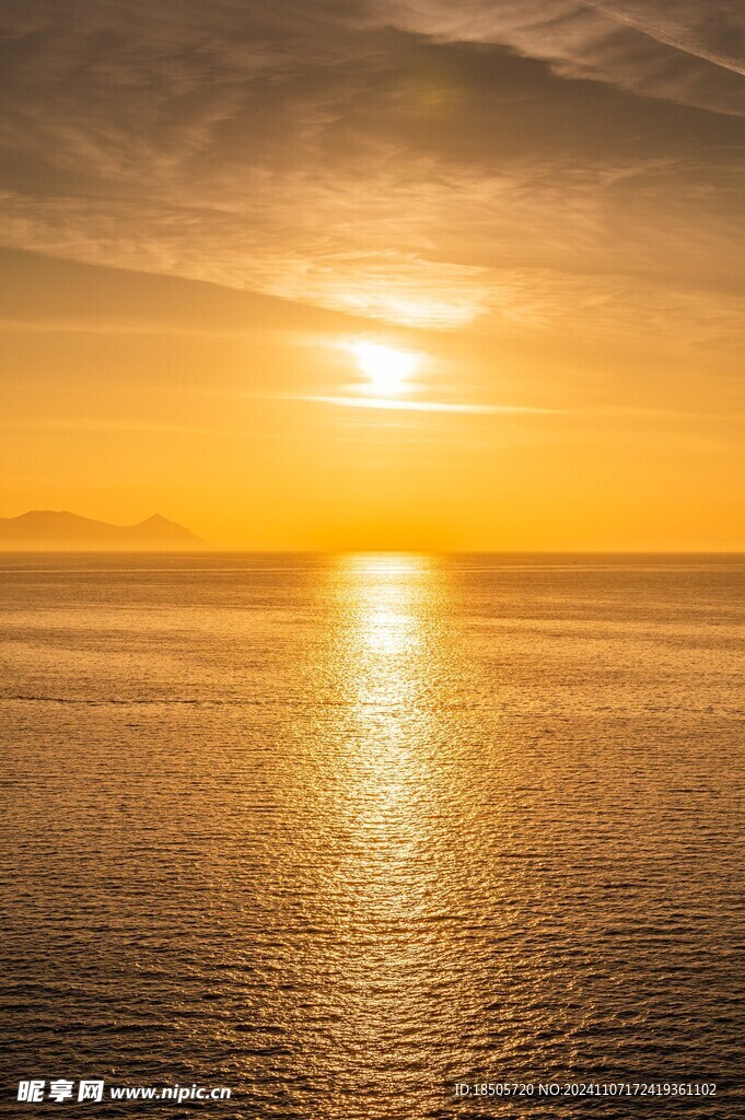 海上日落