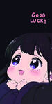 黑底好运女孩