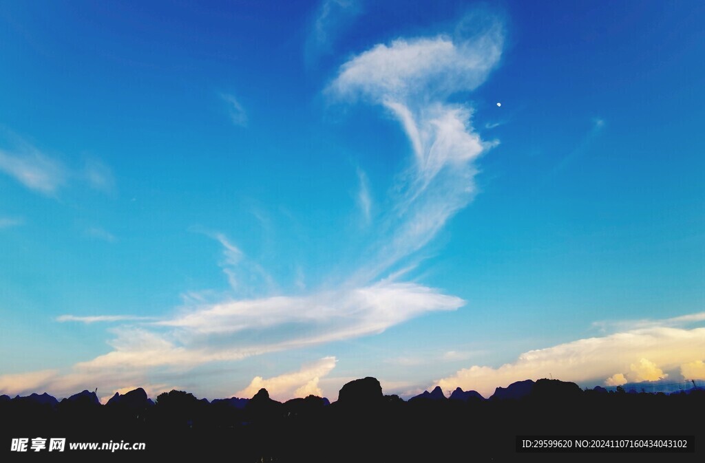 日落 晚霞 