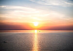 夕阳大海
