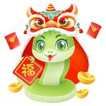 蛇年吉祥物插图