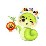 蛇年吉祥物插图