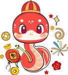 蛇年吉祥物插图