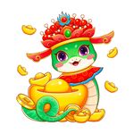 蛇年吉祥物插图