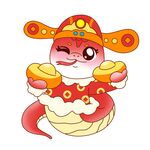 蛇年吉祥物插图