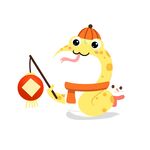 蛇年吉祥物插图