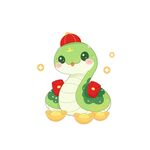 蛇年吉祥物插图