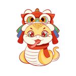 蛇年吉祥物插图