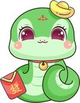 蛇年吉祥物插图