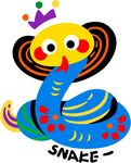 蛇年吉祥物插图