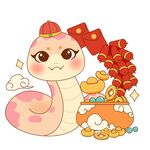 蛇年吉祥物插图