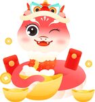 蛇年吉祥物插图