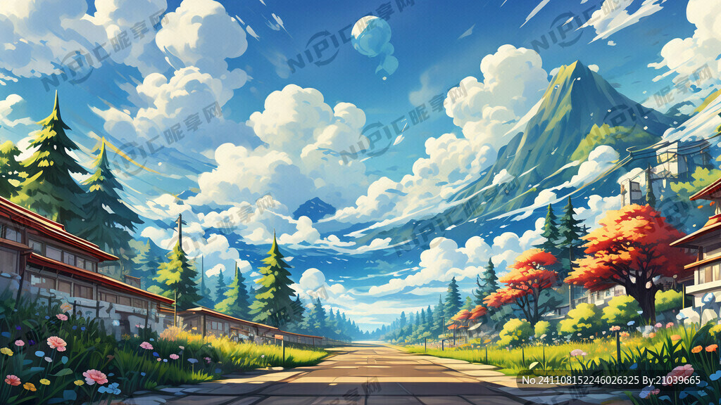 动漫一点的海报背景