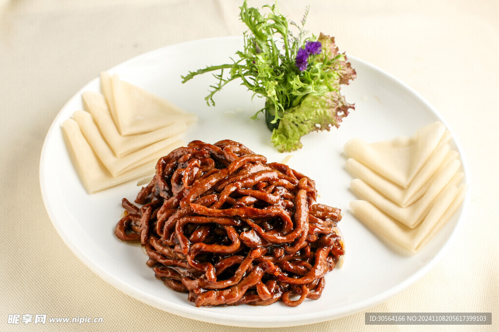 京酱肉丝美食