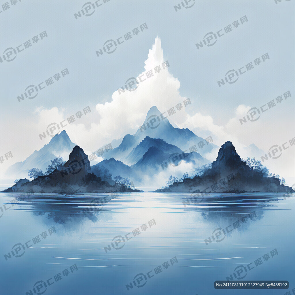 天空海洋 蓝调 极简干净画面