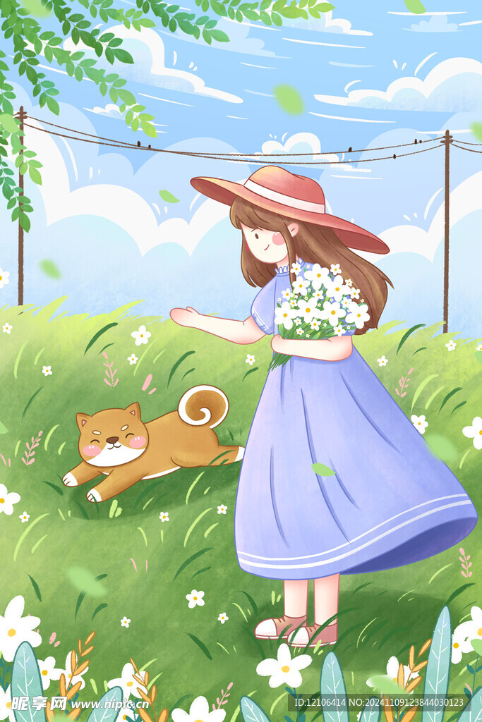 立夏插画