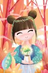 植树节插画