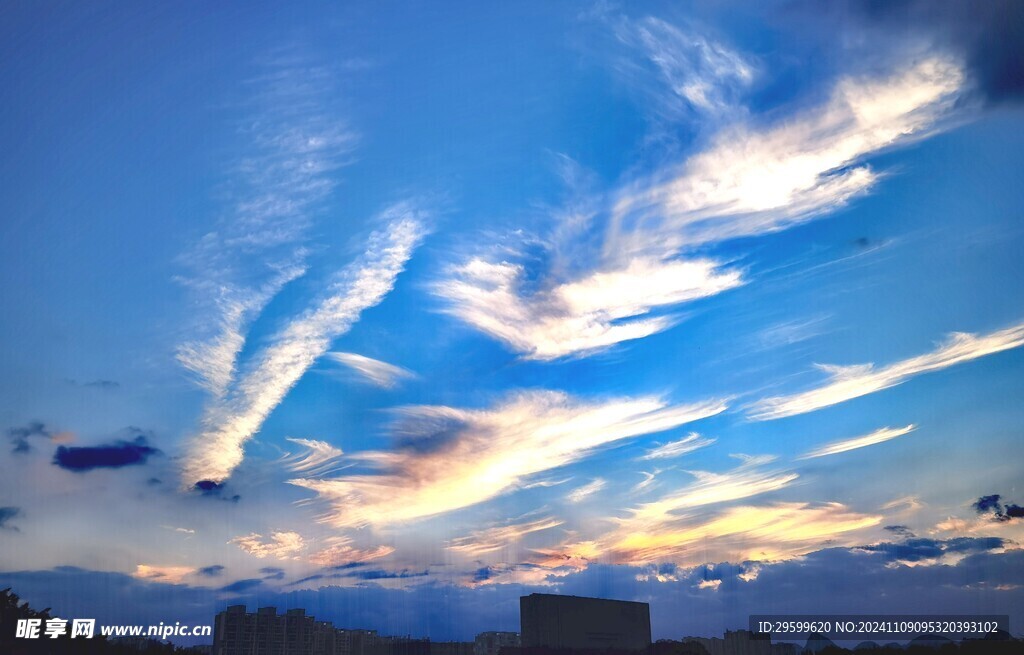 天空 蓝 