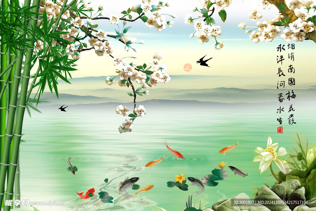 竹子 湖水鱼