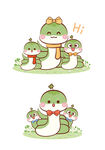 蛇卡通图片小青蛇卡通十二生肖