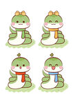 蛇卡通图片蛇宝宝小青蛇插画十二
