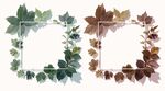 树叶边框免扣素材