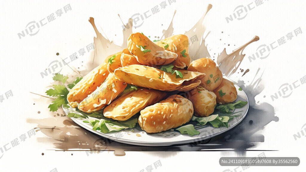 摆摊广告 有描述 油炸土豆片