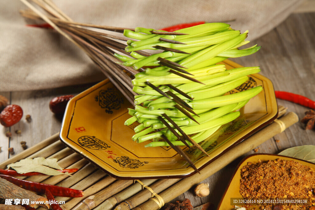 黄花菜 串串