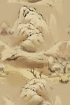 中国风山