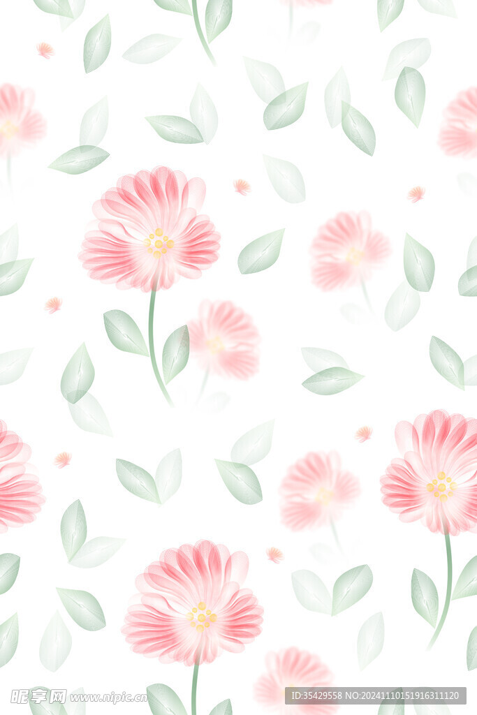 线条花
