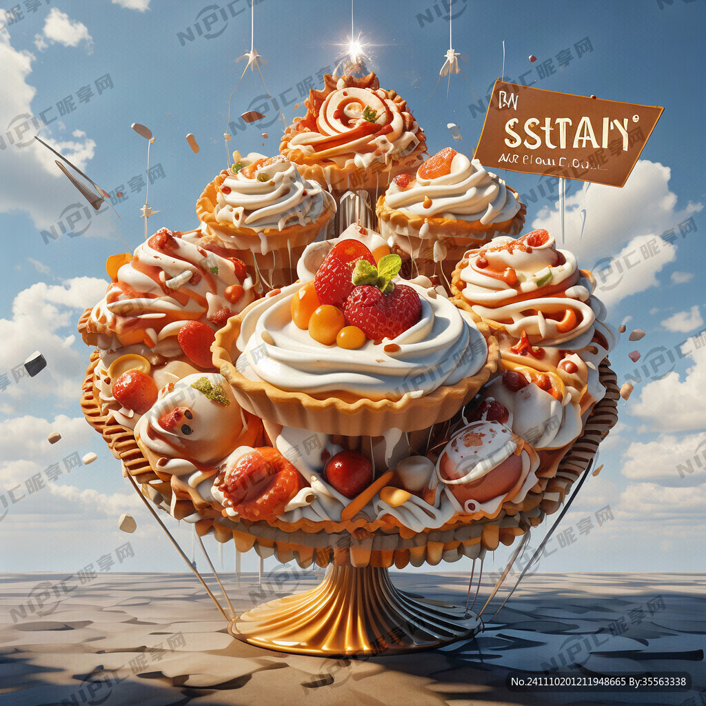 特色蛋挞公告牌