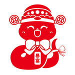 蛇宝宝卡通插画图片吉祥物