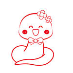 蛇年插画 简笔画线稿 新年图片