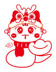 简笔画小蛇 卡通可爱插画线稿