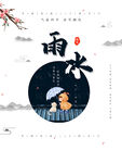 雨水节海报展板素材
