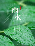 雨水节海报展板素材