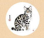 水墨猫猫