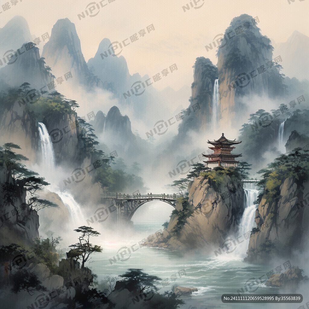 庐山秀峰瀑布