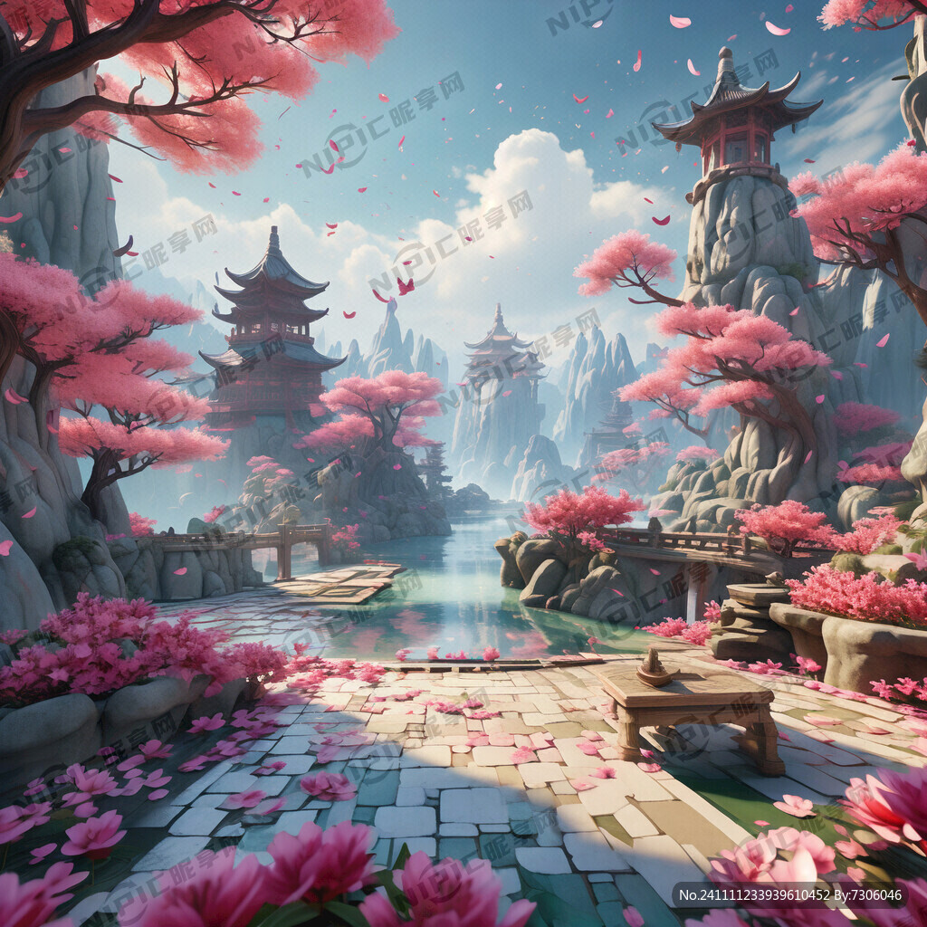 游戏梦幻唯美新中式风景 超高清