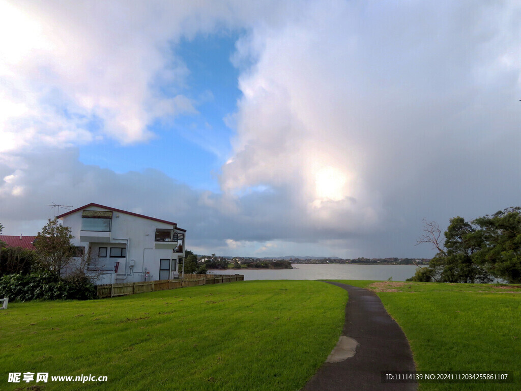 奥克兰海边小镇风景