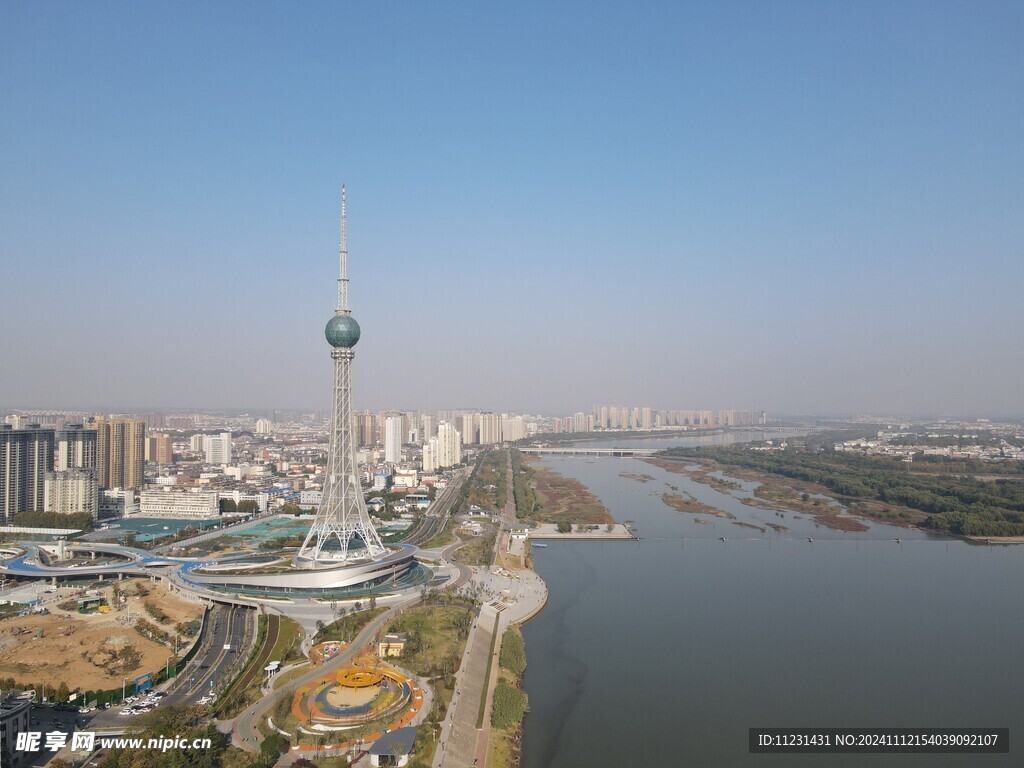 洛阳城市阳台洛水风光电视塔